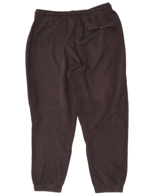 Reebok Herren-Trainingshose, Jogginghose, Größe L, Schwarz, Baumwolle