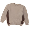 Nike Herren-Sweatshirt-Pullover, groß, graue Farbblock-Baumwolle
