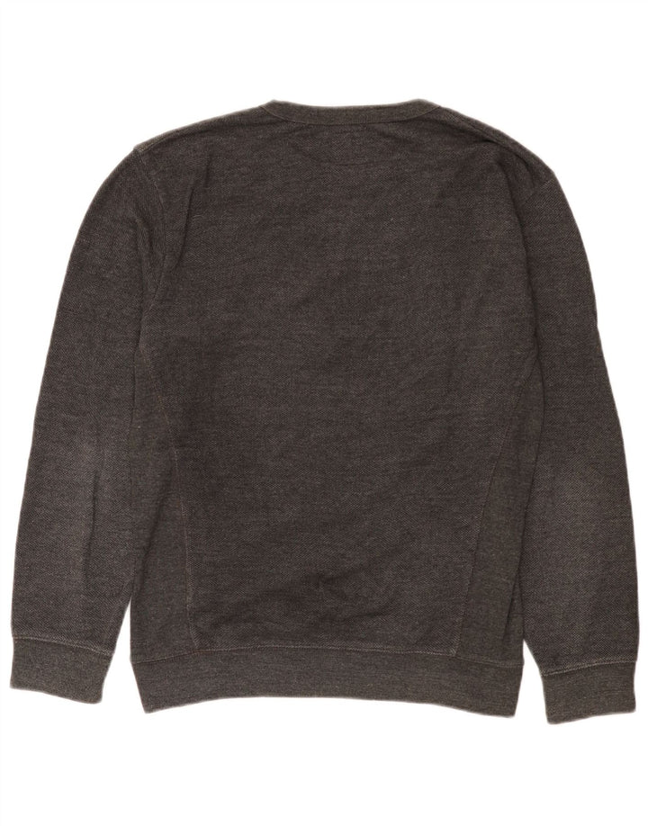 Zara Herren-Sweatshirt-Pullover aus mittelgrauer Baumwolle