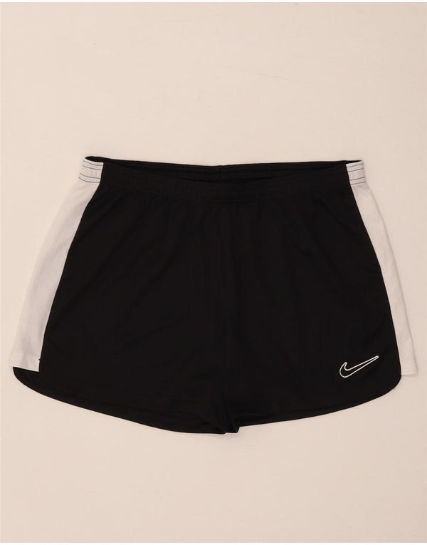 Nike Damen Sportshorts UK 16 Large Schwarz Colourblock Polyester