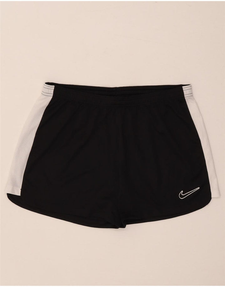 Nike Damen Sportshorts UK 16 Large Schwarz Colourblock Polyester