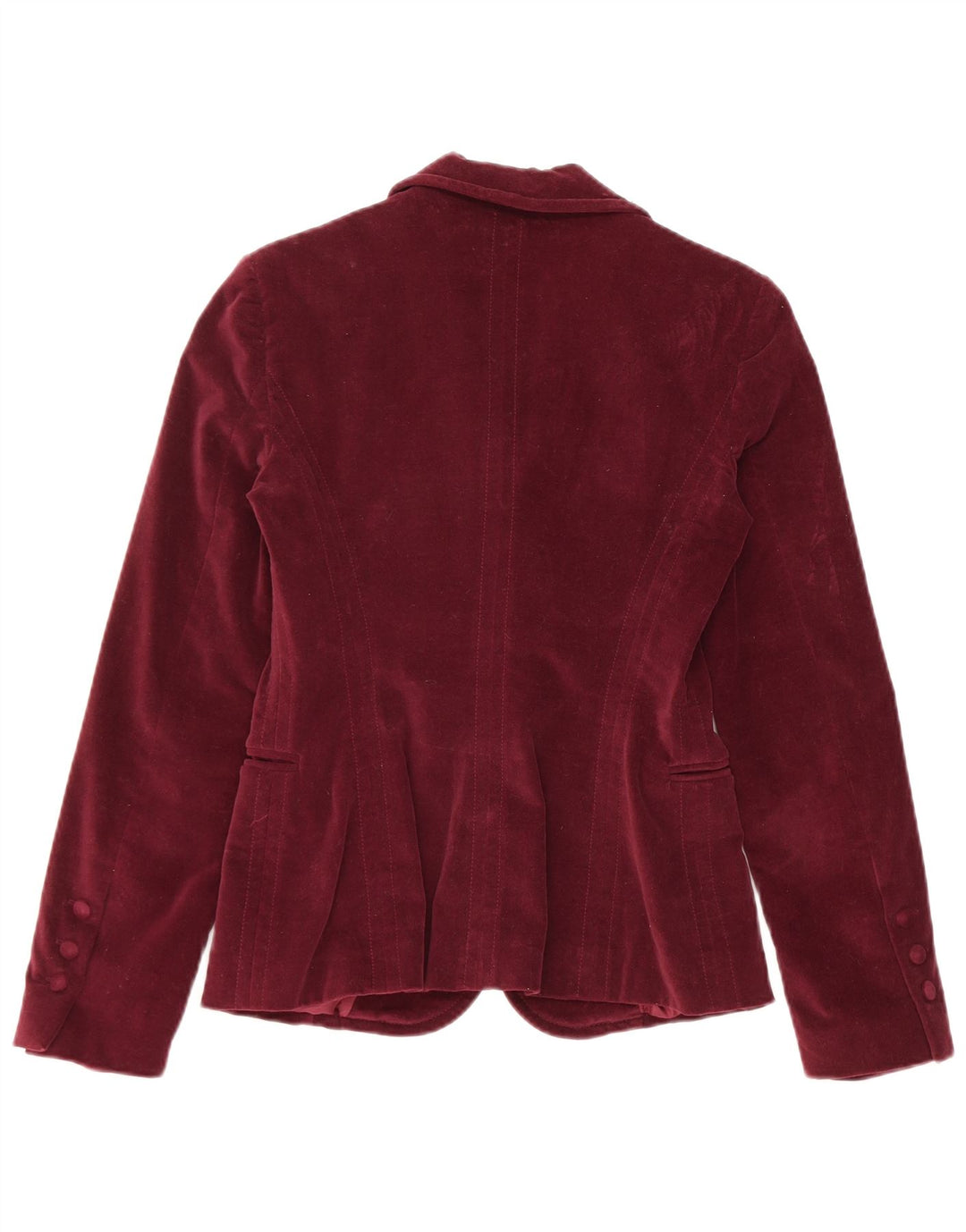 Blugirl Blumarine Damen 1-Knopf-Blazer-Jacke, IT 42, mittleres Burgunderrot