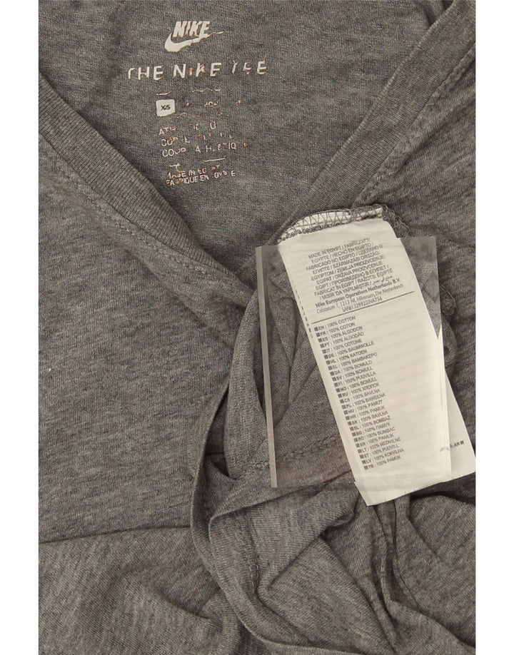 NIKE Mens Athletic Cut T-Shirt Top XS Grey Cotton Vintage Nike and Second-Hand Nike from Messina Hembry 
