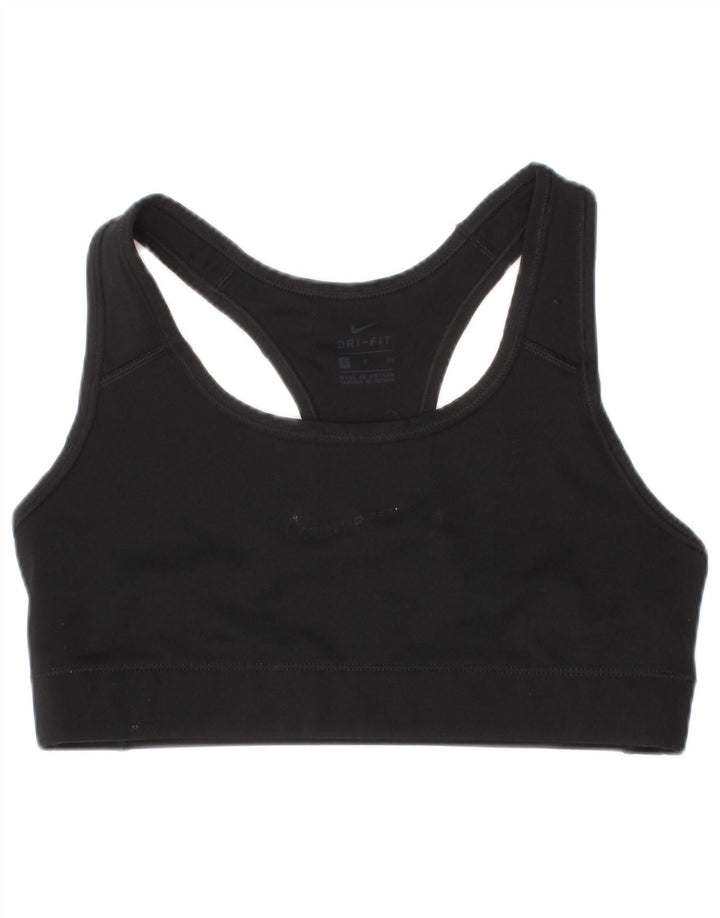Nike Damen Dri Fit Sport-BH-Oberteil, Größe S, Schwarz, Polyester, Sport