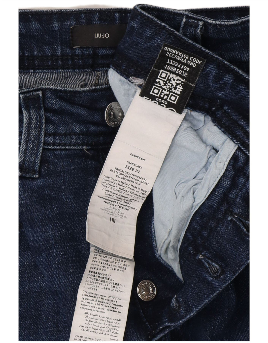 LIU JO Damen Frank Slim Jeans W31 L29 Marineblau