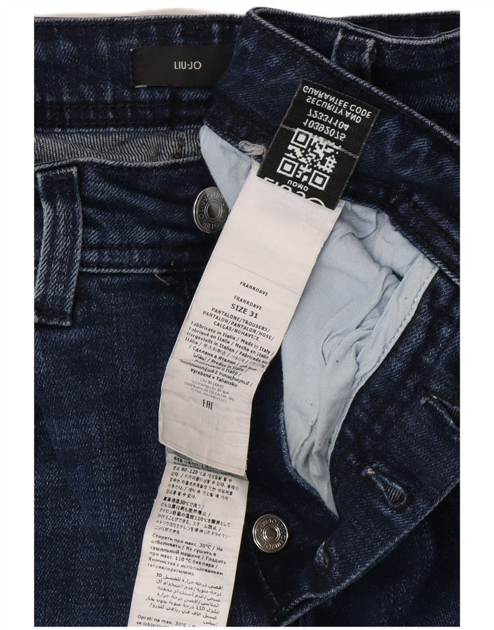 LIU JO Damen Frank Slim Jeans W31 L29 Marineblau