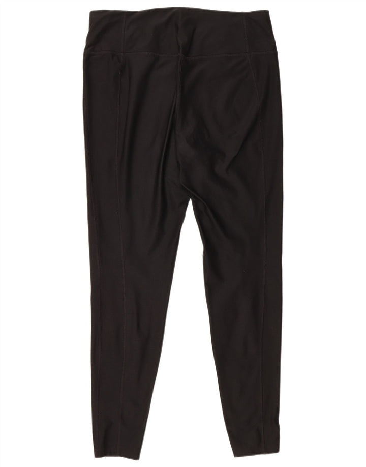 Nike Damen Dri Fit Leggings UK 16 Large Schwarz Polyester