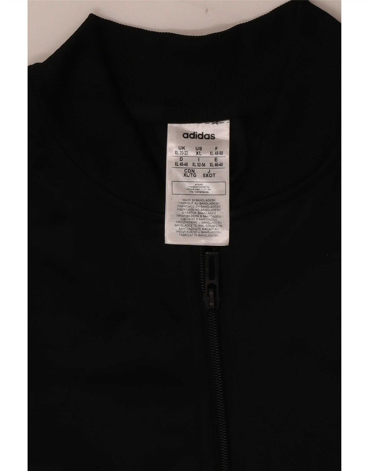 Adidas Damen Trainingsanzug Top Jacke UK 20/22 XL Schwarz Polyester