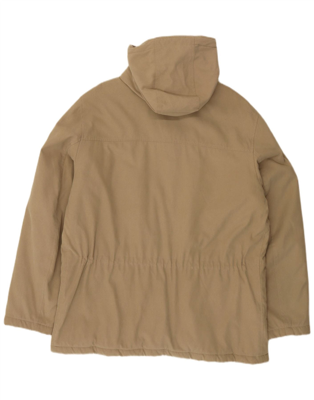 Adhoc Wattierte Herrenjacke mit Kapuze IT 54 2XL Beige Polyester