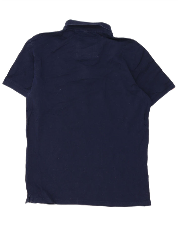 Superdry Herren-Poloshirt XL aus marineblauer Baumwolle