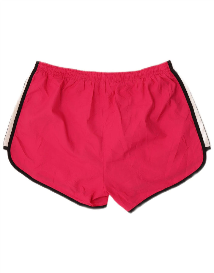 Nike Damen Dri Fit Sportshorts US 8/10 Mittelrosa Colourblock-Polyester
