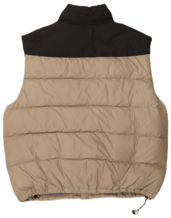Columbia Herren Wattierte Weste UK 42 XL Beige Colourblock Polyester