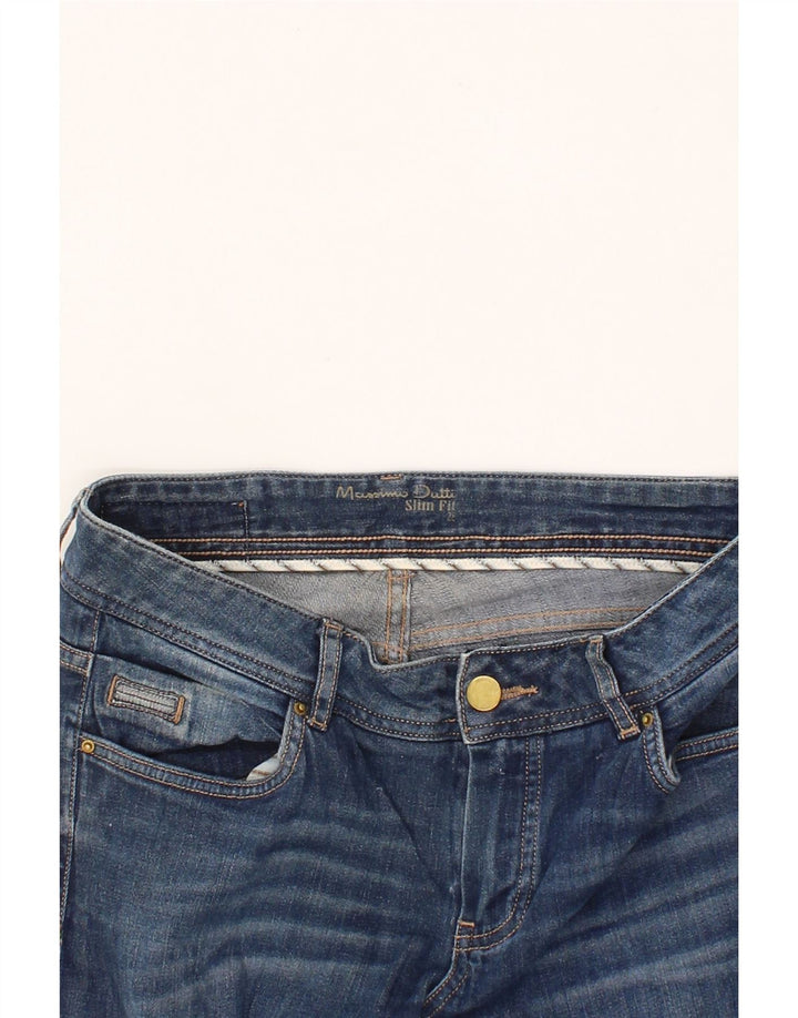 MASSIMO DUTTI Womens Slim Jeans W28 L33 Blue Vintage Massimo Dutti and Second-Hand Massimo Dutti from Messina Hembry 