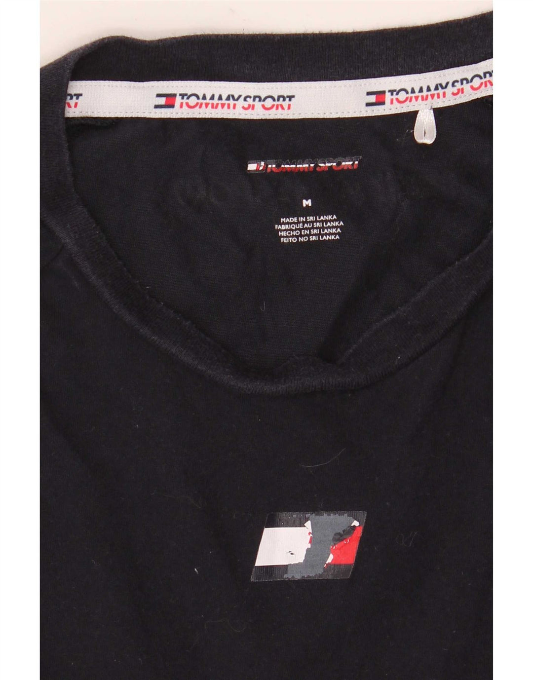 Tommy Hilfiger Herren-T-Shirt-Oberteil aus Baumwolle in mittlerem Marineblau