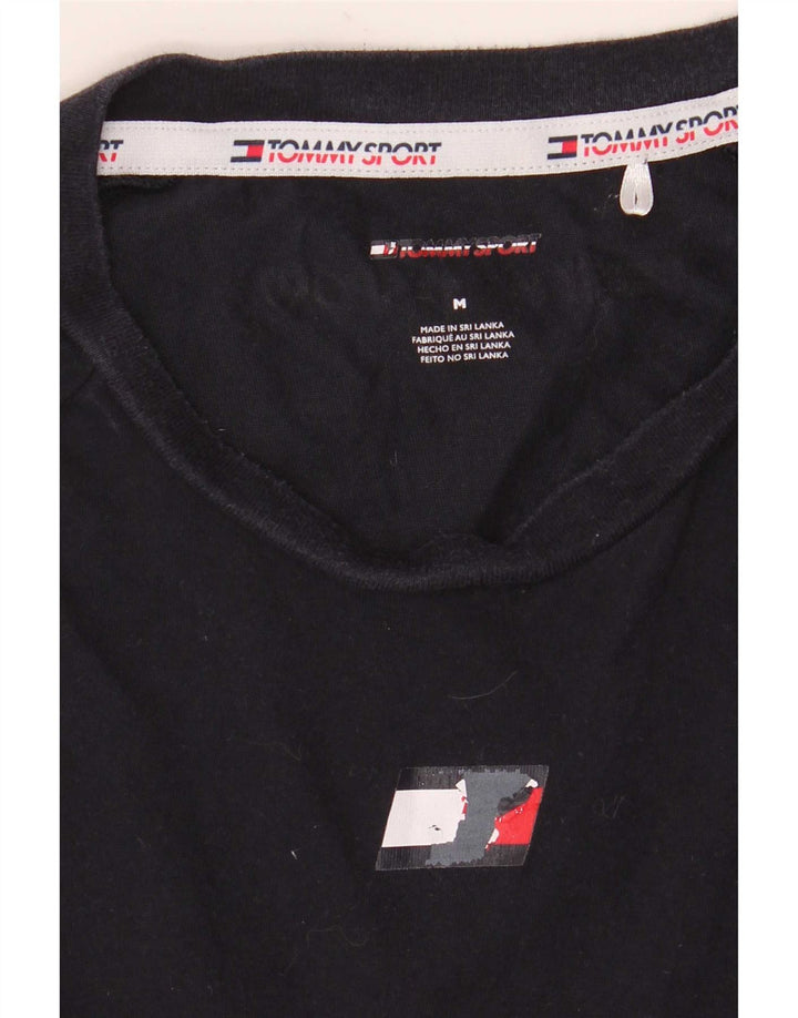 Tommy Hilfiger Herren-T-Shirt-Oberteil aus Baumwolle in mittlerem Marineblau