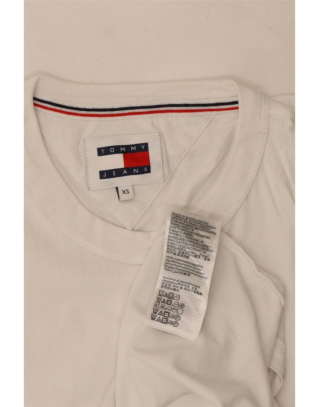 Tommy Hilfiger Herren Weste Top XS Weiße Baumwolle