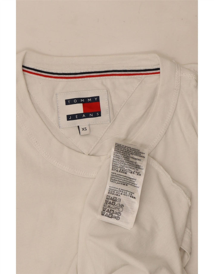 Tommy Hilfiger Herren Weste Top XS Weiße Baumwolle