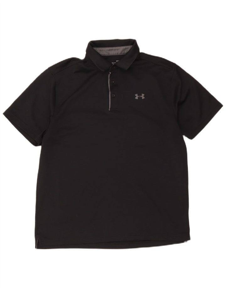 Under Armour Herren-Poloshirt, großes schwarzes Polyester