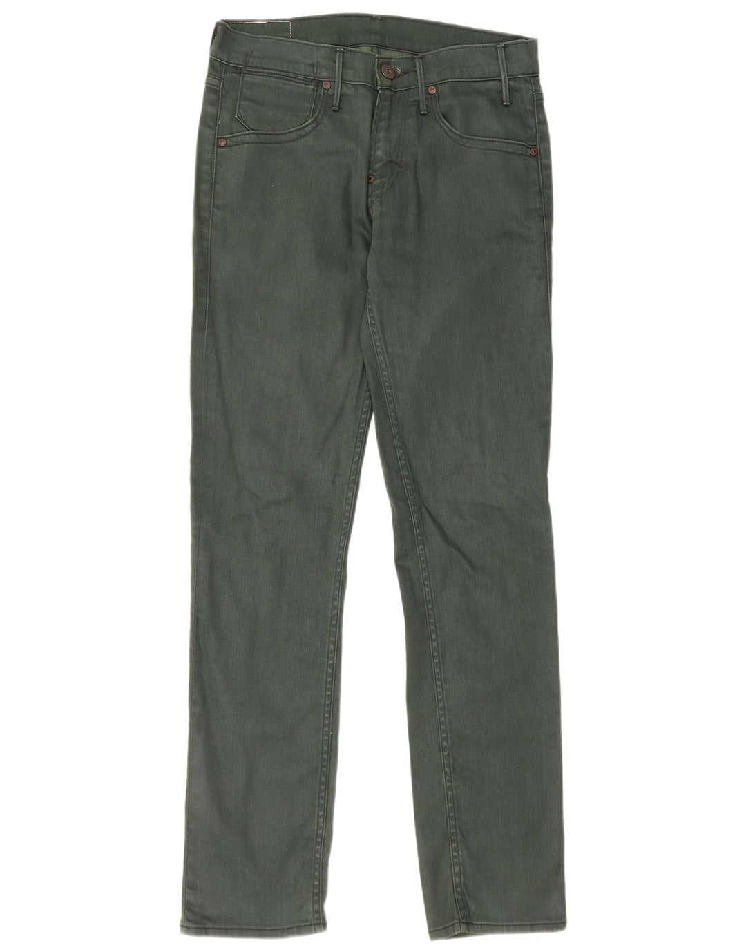 Levi's Damen 511 Slim Jeans W29 L32 Grüne Baumwolle