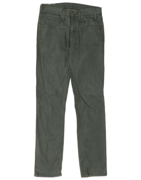 Levi's Womens 511 Slim Jeans W29 L32 Green Cotton