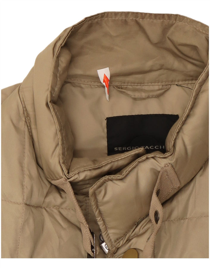 Sergio Tacchini Herren Wattierte Jacke UK 42 XL Beige