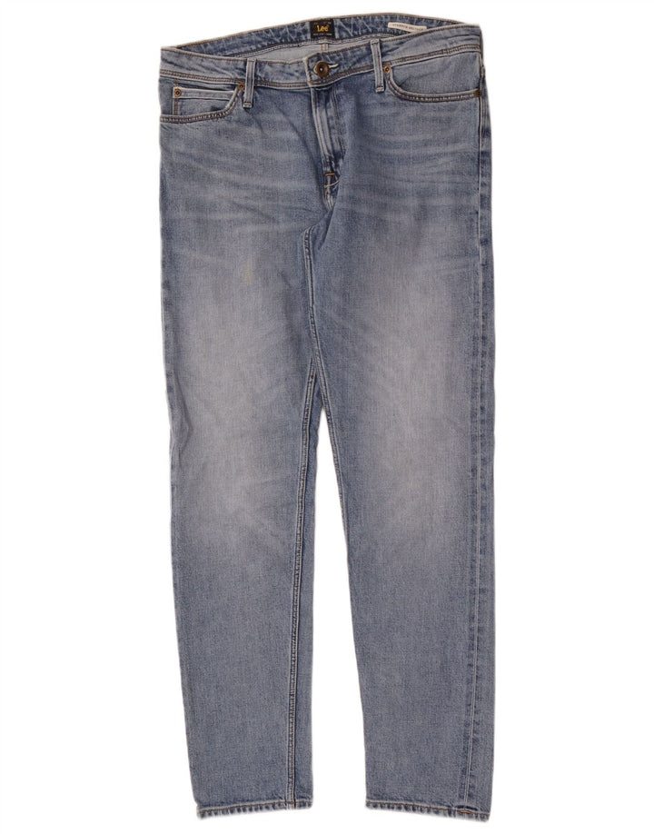 Lee Herren Selvage Stretch Slim Jeans W29 L31 Blaue Baumwolle