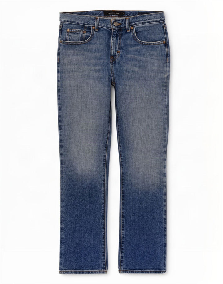 Calvin Klein Damen Bootcut Jeans US 8 Medium W30 L29 Blau