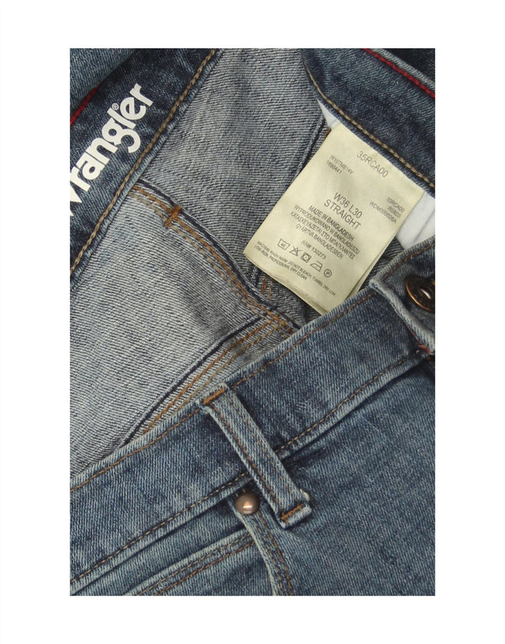 Wrangler Herren Straight Jeans W36 L30 Blaue Baumwolle