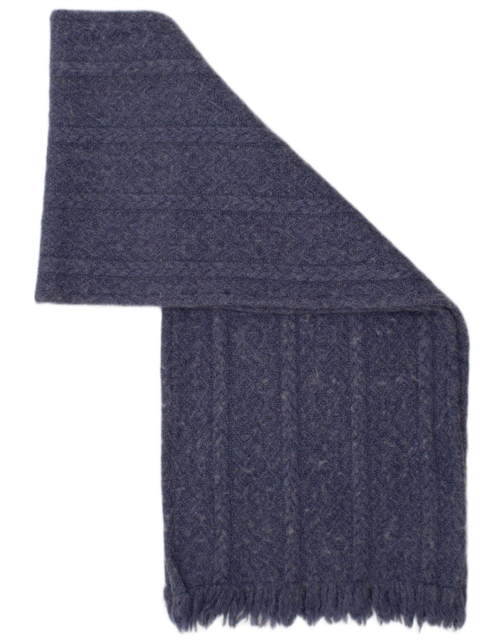 Weave of The Irish Strick-Rechteckschal für Damen, Einheitsgröße, blaue Wolle, Winter