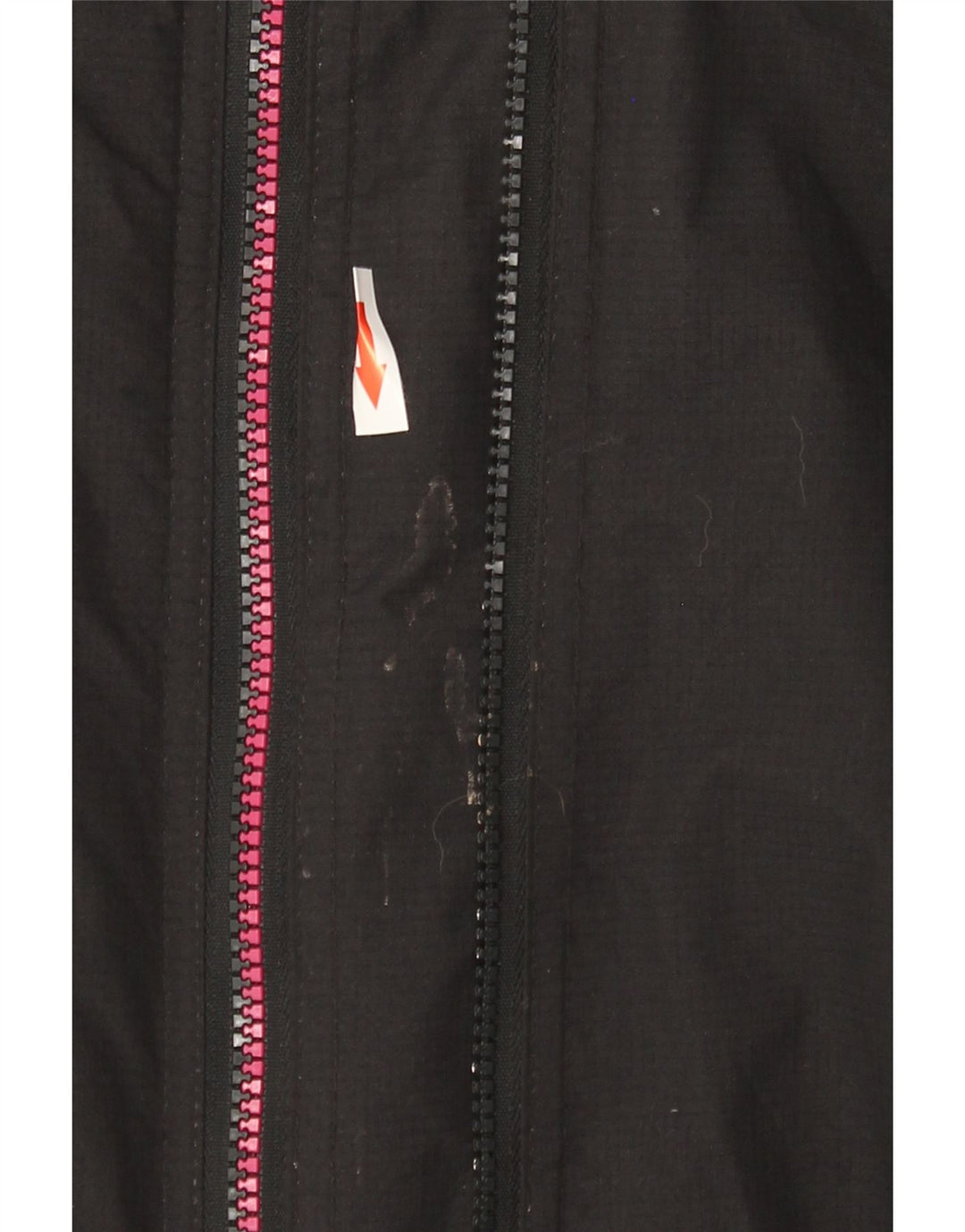 Superdry Damen Windcheater Kapuzen-Regenjacke UK 10 Small Schwarzes Nylon