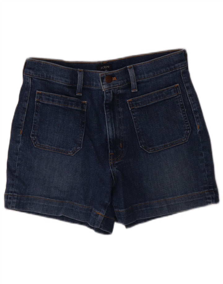 J. Crew Damen-Jeansshorts, W28, mittelmarineblaue Baumwolle