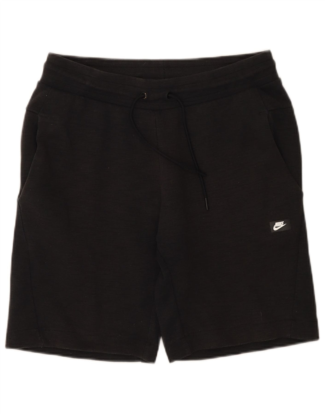 Nike Damen Sportshorts UK 12 Mittelschwarze Baumwolle
