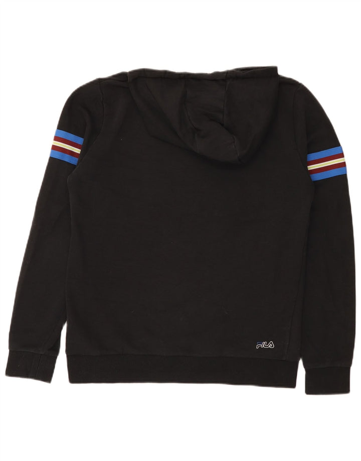 Fila Herren-Kapuzenpullover mit Grafik, mittelschwarze Baumwolle