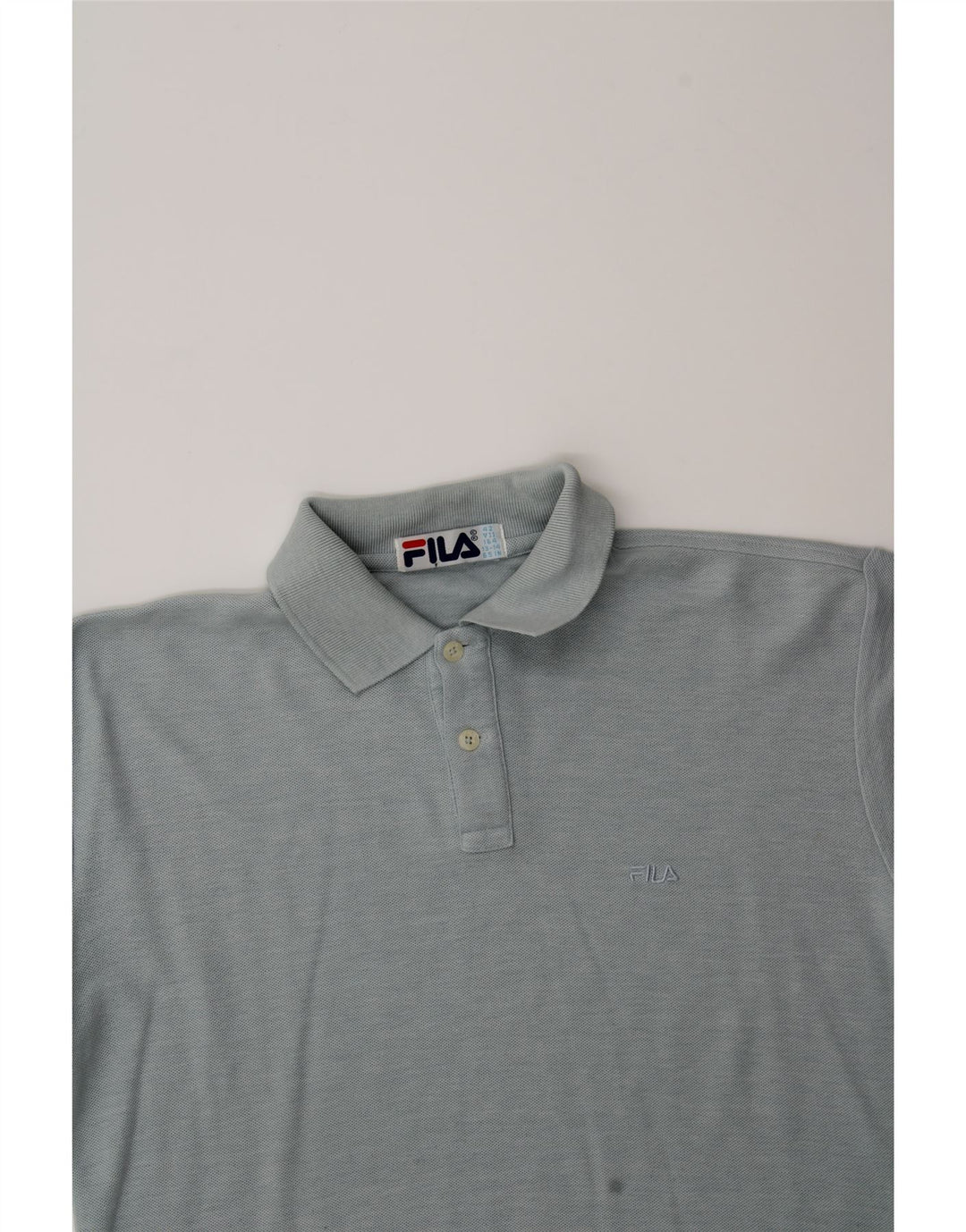 FILA Boys Polo Shirt 13-14 Years Blue Cotton Vintage Fila and Second-Hand Fila from Messina Hembry 