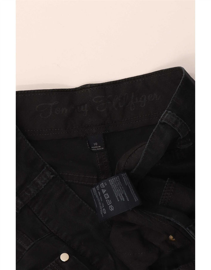 Tommy Hilfiger Damen Bootcut Jeans US 10 Large W32 L31 Schwarze Baumwolle