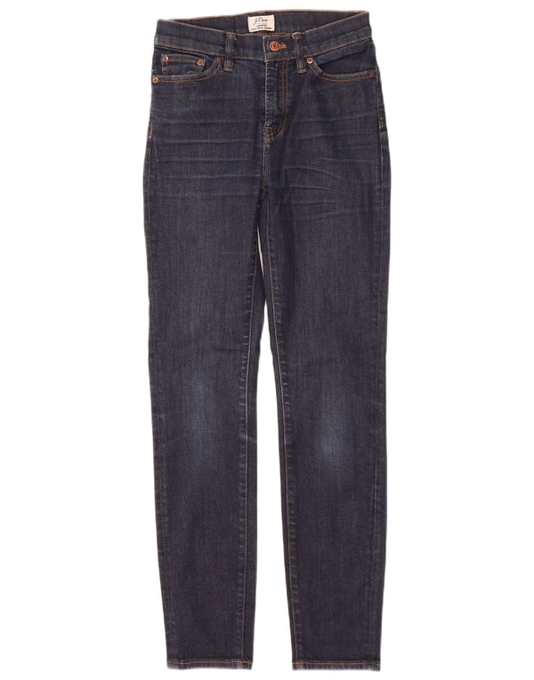 J. Crew Damen Lookout High Rise Skinny Jeans W25 L29 Marineblaue Baumwolle