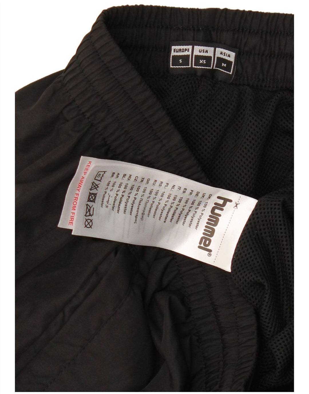 HUMMEL Herren-Trainingshose mit Grafik, Größe S, Schwarz, Polyester