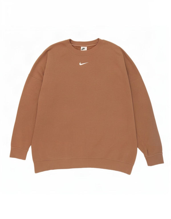 Nike Damen-Sweatshirt in Übergröße, Größe 40, Größe Braun, Baumwolle