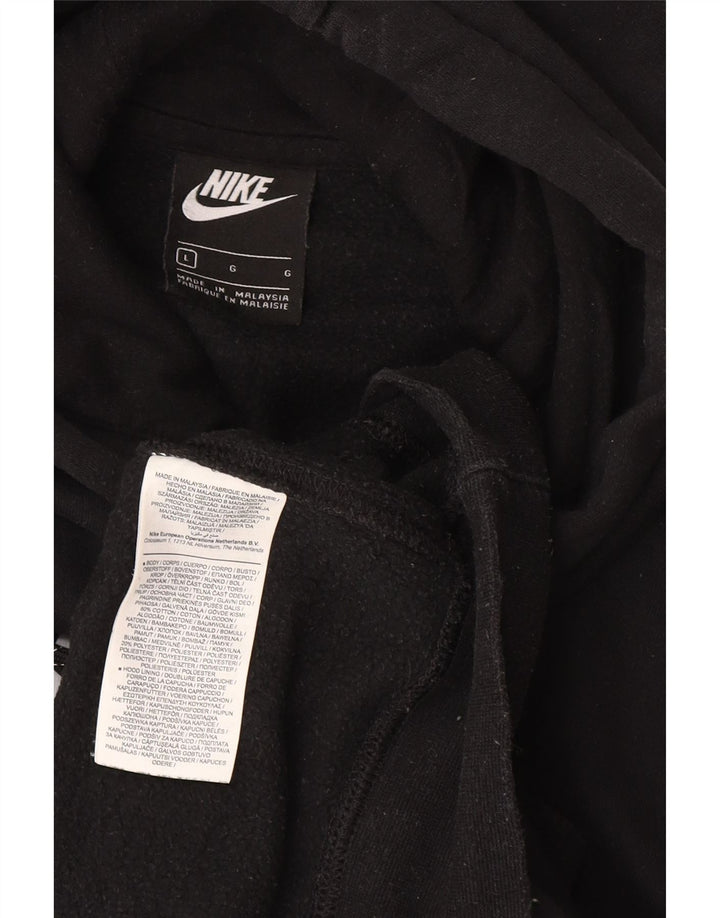 Nike Herren-Kapuzenpullover mit Grafik, groß, aus schwarzer Baumwolle