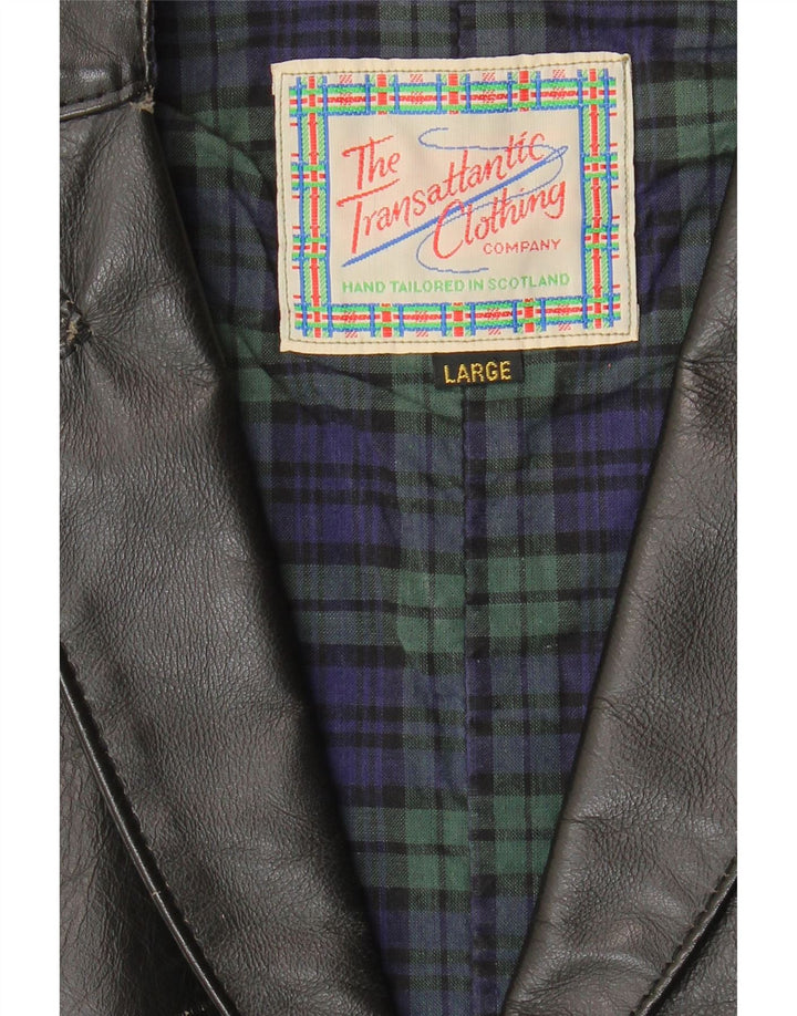 Vintage Herren Weste groß schwarz
