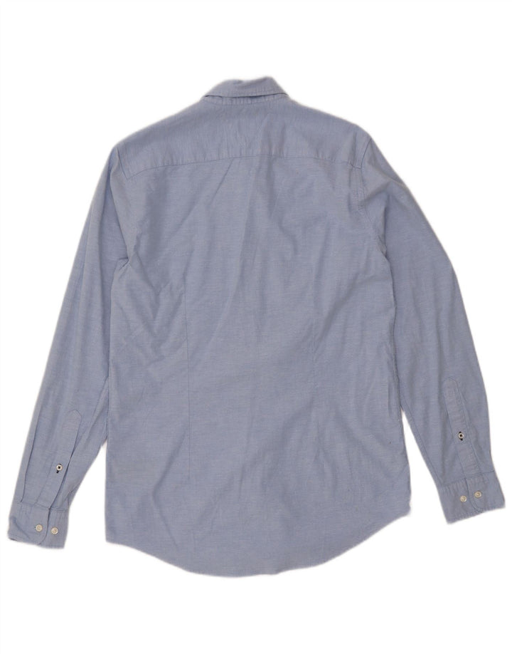 TOMMY HILFIGER Herren Slim Fit Hemd mittelblaue Baumwolle