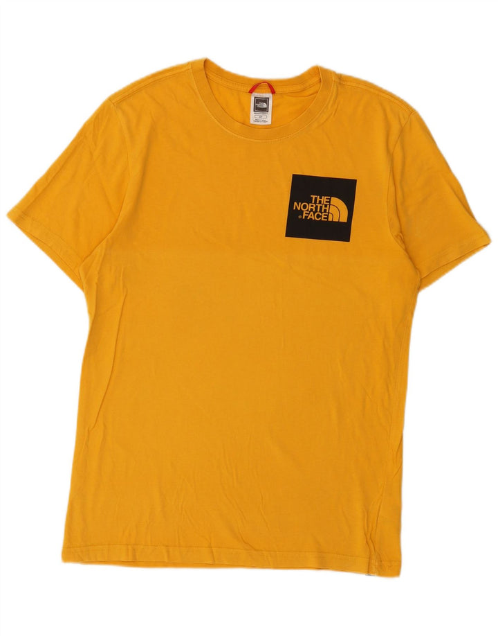 The North Face Herren T-Shirt Top Small Gelb Baumwolle