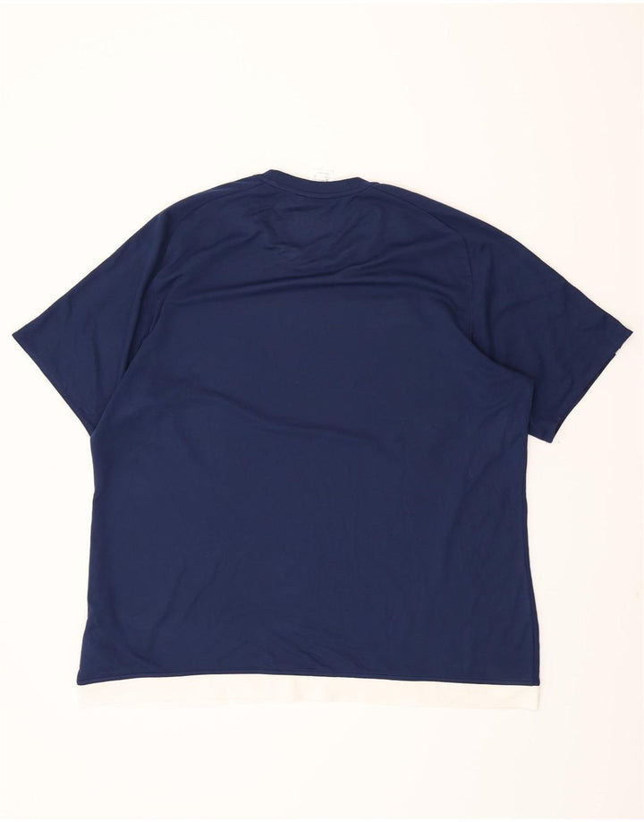 ADIDAS Mens Climalite T-Shirt Top 2XL Navy Blue Polyester