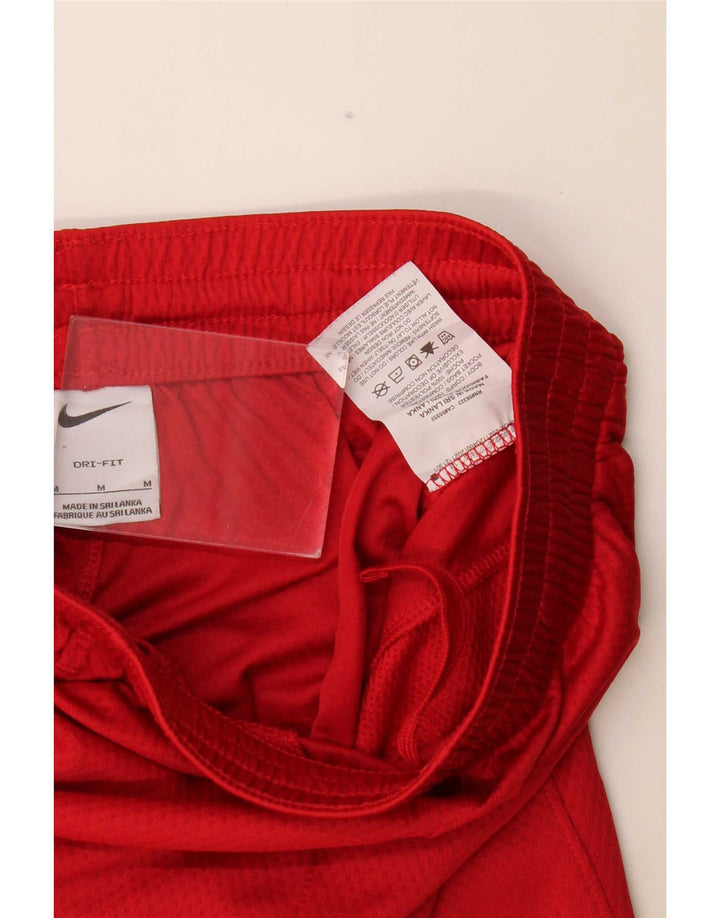 Nike Dri Fit Sportshorts für Jungen, 10–11 Jahre, Mittelrotes Farbblock-Polyester