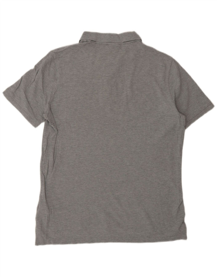 Nike Herren-Poloshirt, groß, grau gefleckte Baumwolle