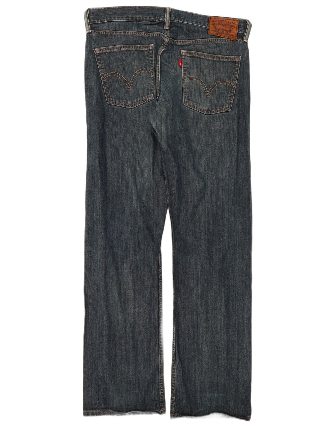 Levi's Herren 514 Straight Jeans W34 L32 Marineblaue Baumwolle