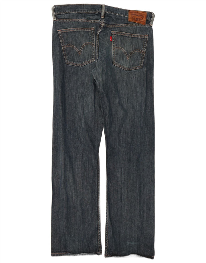 Levi's Herren 514 Straight Jeans W34 L32 Marineblaue Baumwolle