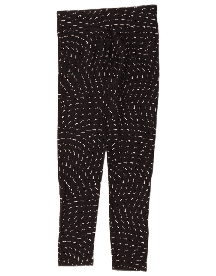 Nike Mädchen-Grafik-Leggings, 10–11 Jahre, mittelgroß, schwarze Baumwolle