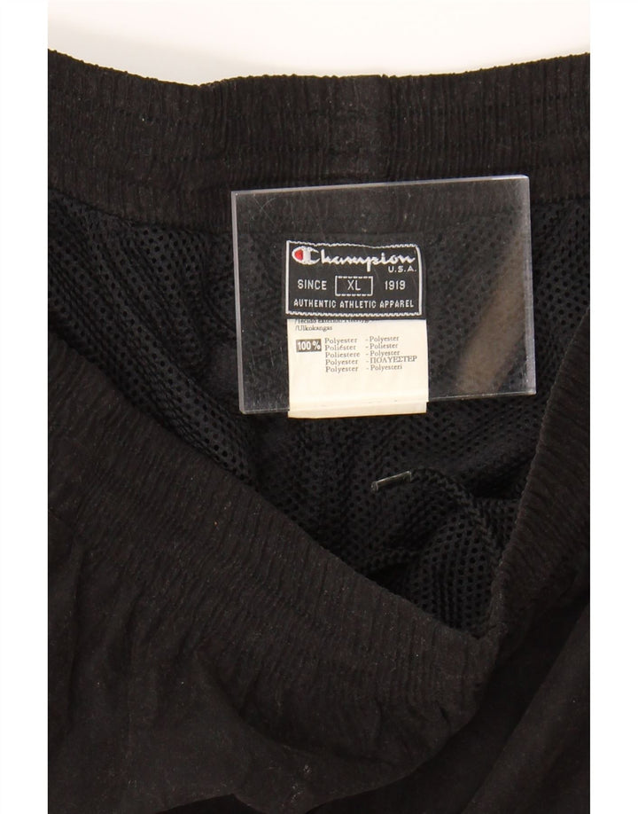 CHAMPION Mens Cargo Tracksuit Trousers XL  Black Polyester Vintage Champion and Second-Hand Champion from Messina Hembry 