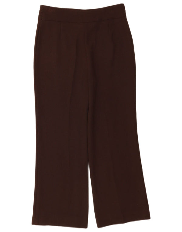 Marks & Spencer Damen Gerade Freizeithose UK 12 Medium W28 L27 Braun